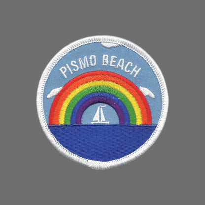 Pismo Beach Rainbow Sailboat Souvenir Patch - PISMO-BEACH-35
