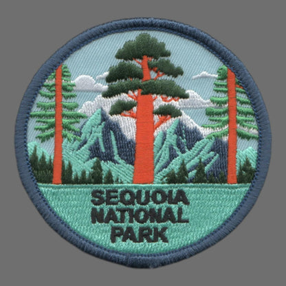 California Patch – Sequoia National Park – Iron On Souvenir Travel Patch – CA Embellishment or Applique 3″