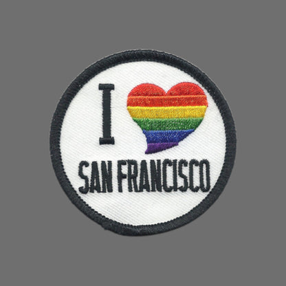 San Francisco - I Love Heart SF - Souvenir Patch 2.5 Inch - 10145
