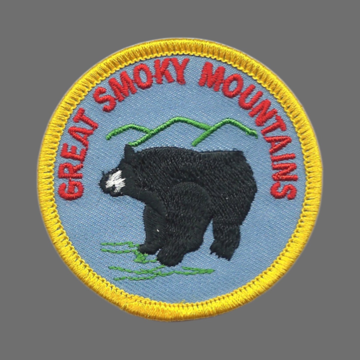 GREAT SMOKY MOUNTAINS Vintage Bear Souvenir Patch - SMOKY-39