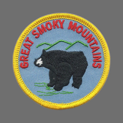 GREAT SMOKY MOUNTAINS Vintage Bear Souvenir Patch - SMOKY-39