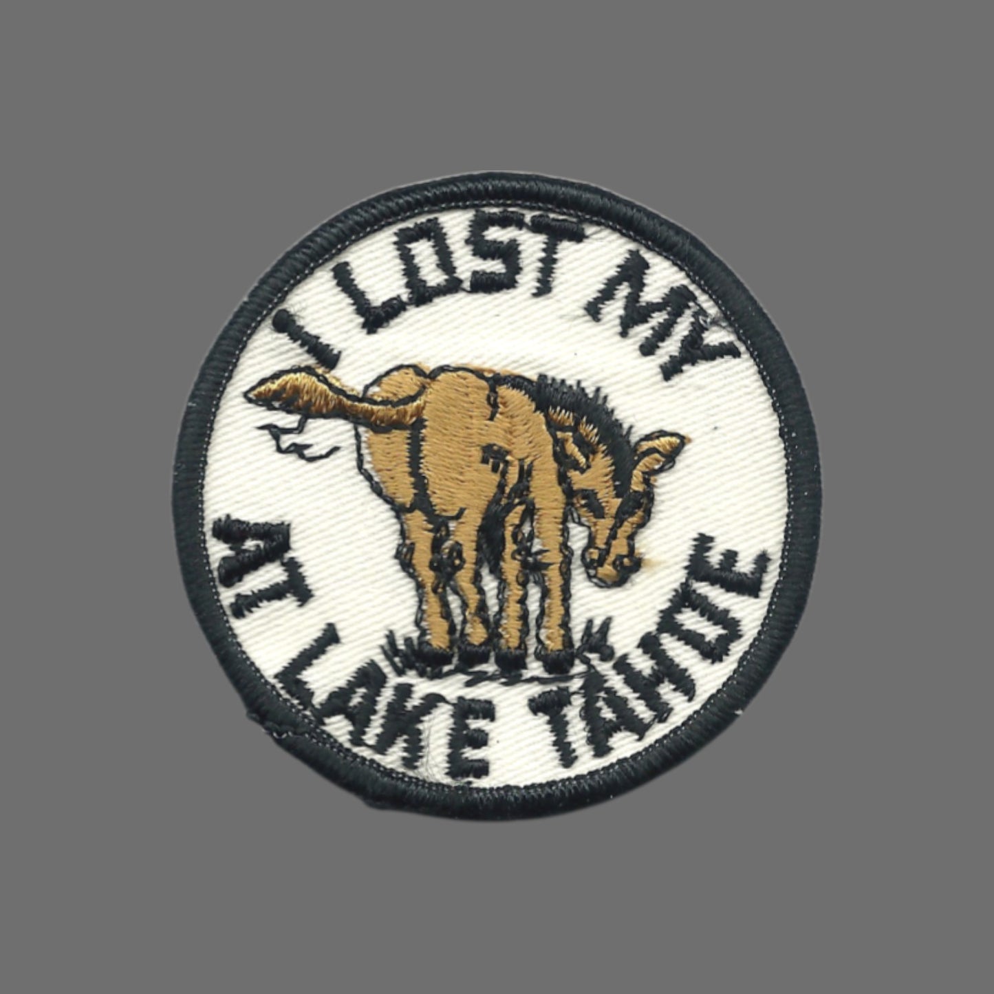 Vintage I Lost My (ass) At Lake Tahoe  Souvenir Embroidered Patch SEW ON - 10147
