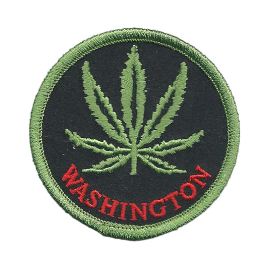 WASHINGTON Leaf Souvenir Patch  - 1163