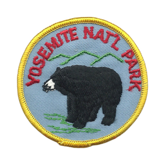 Yosemite National Park Black Bear Souvenir Patch - 10043