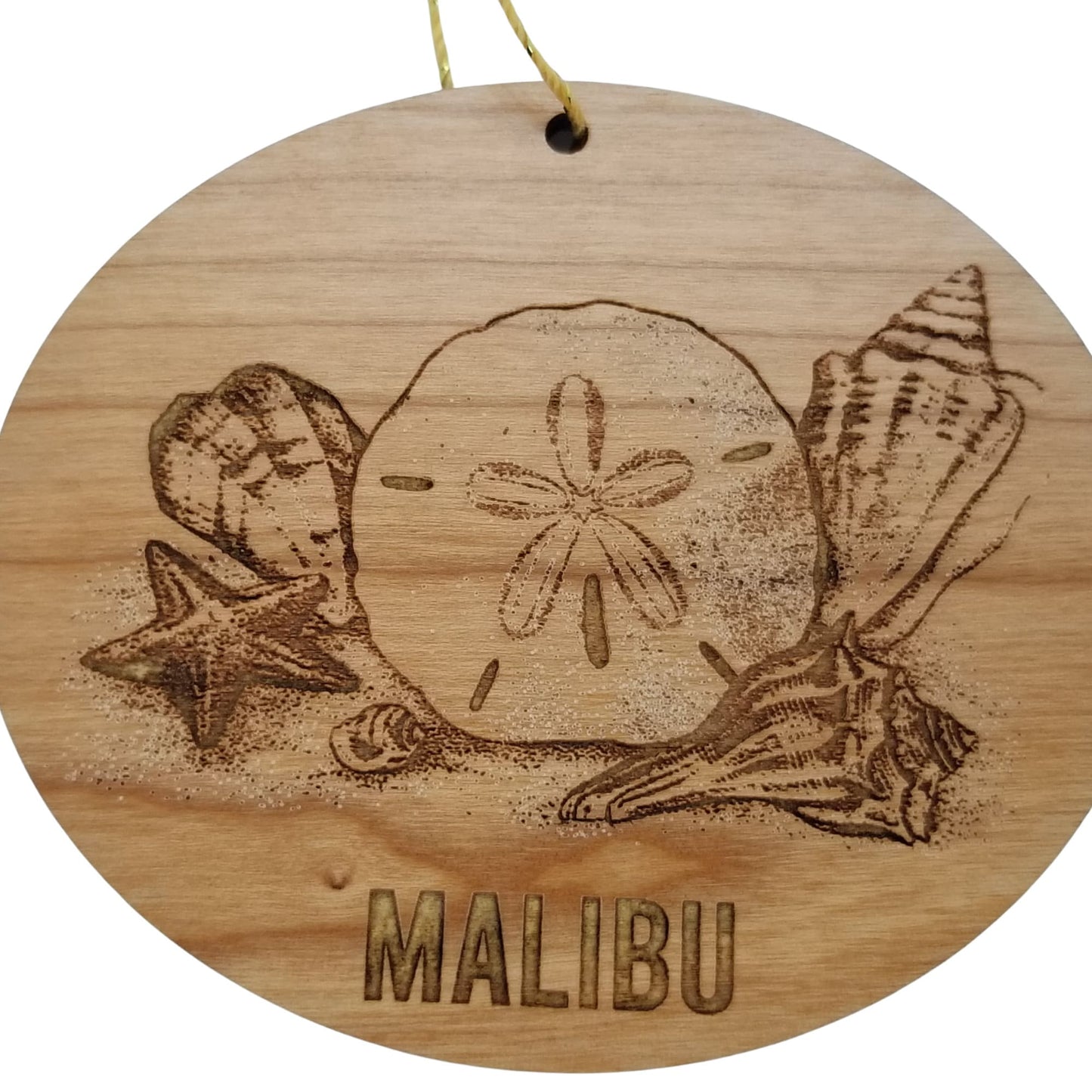 Wholesale Malibu California Ornament Handmade Wood Ornament Souvenir