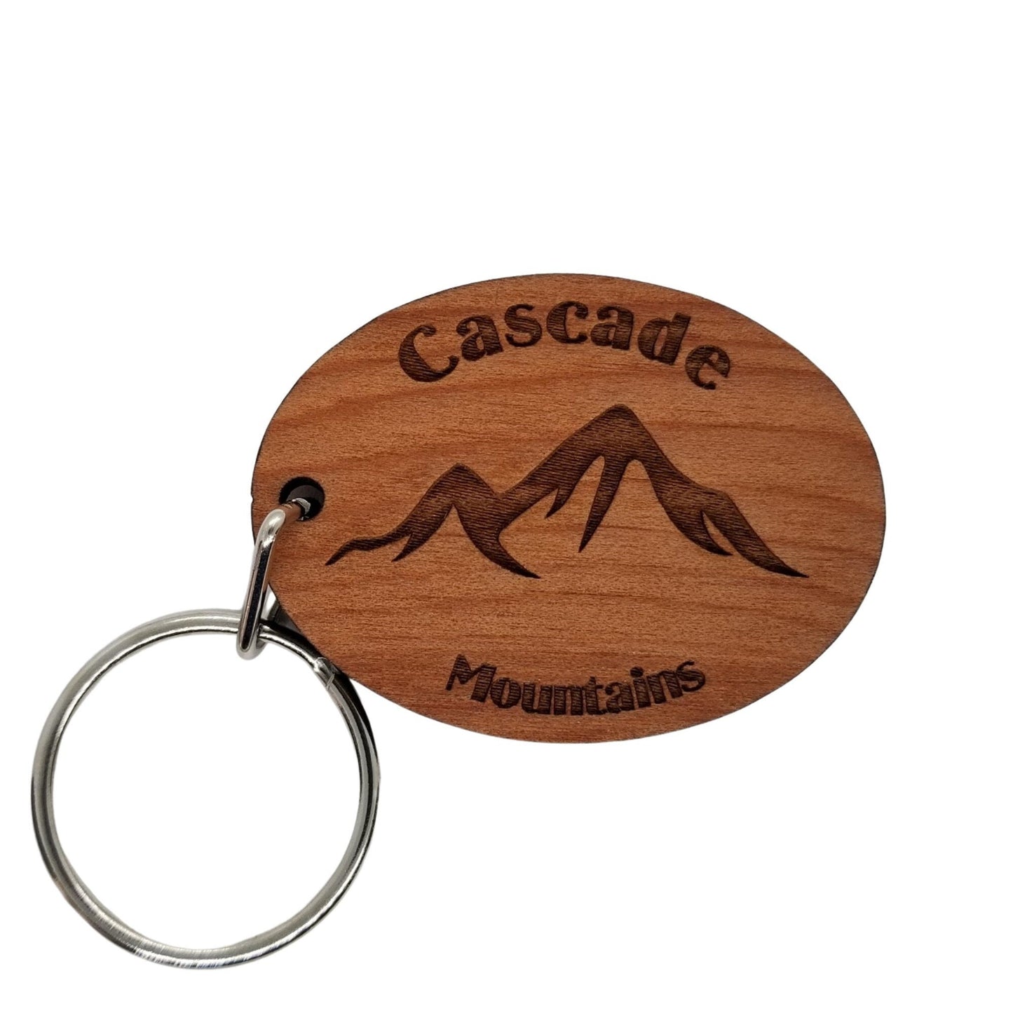 Wholesale Cascades Keychain Mountains Wood Keyring Cascade Mountains British Columbia Washington Oregon Northern CA Souvenir)