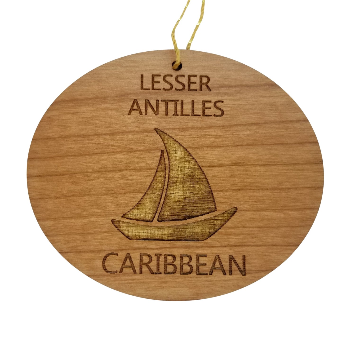 Wholesale Lesser Antilles Caribbean Ornament - Handmade Wood Souvenir