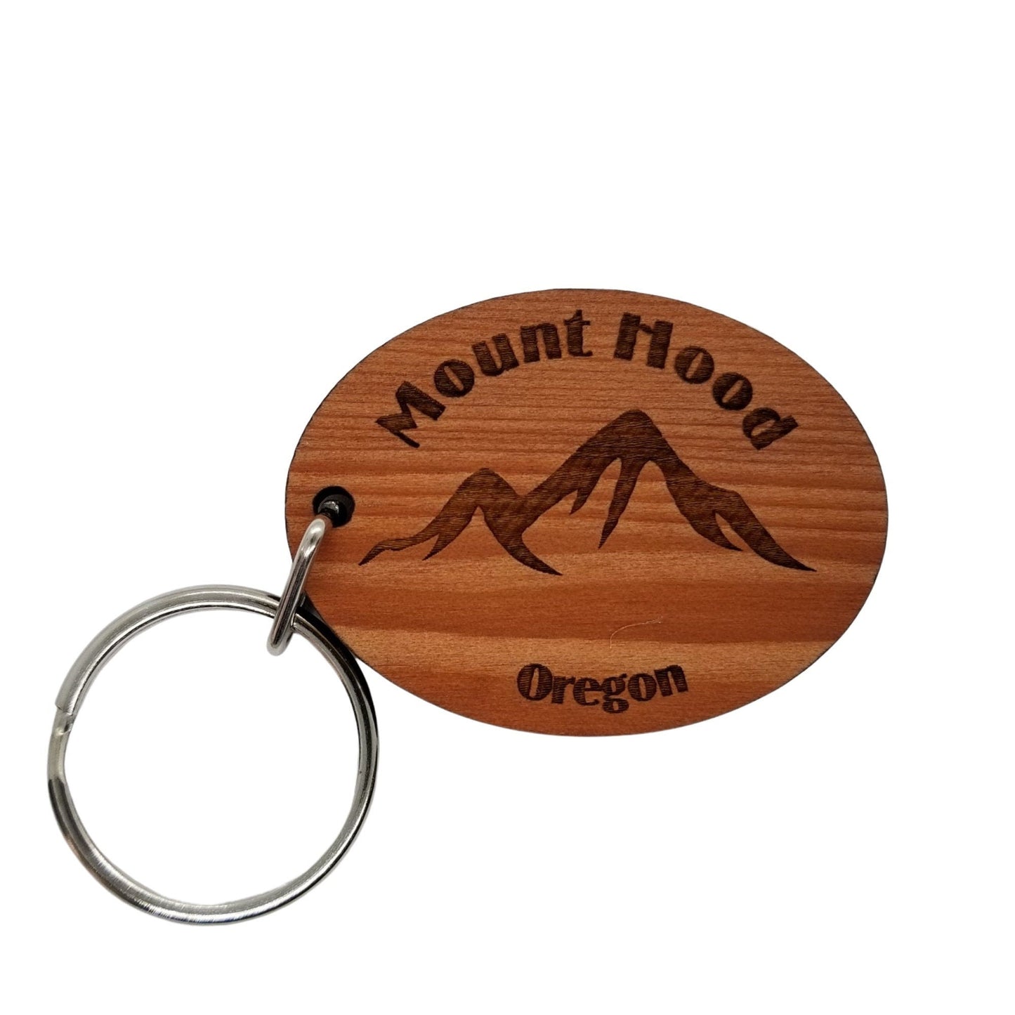 Wholesale Mount Hood OR Keychain Mountains Wood Keyring Mt Hood Oregon Souvenir Mountains Meadows Ski Resort Skiing