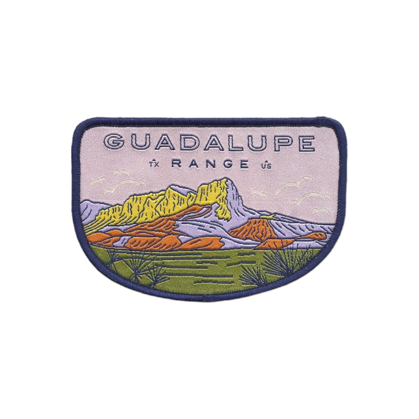 Texas Patch – Guadalupe Range - Travel Patch – Souvenir Patch 3.8" Iron On Sew On Embellishment Applique