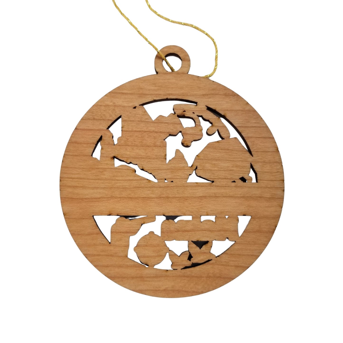 Wholesale Maine Wood Ornament - ME Souvenir - Handmade in the USA