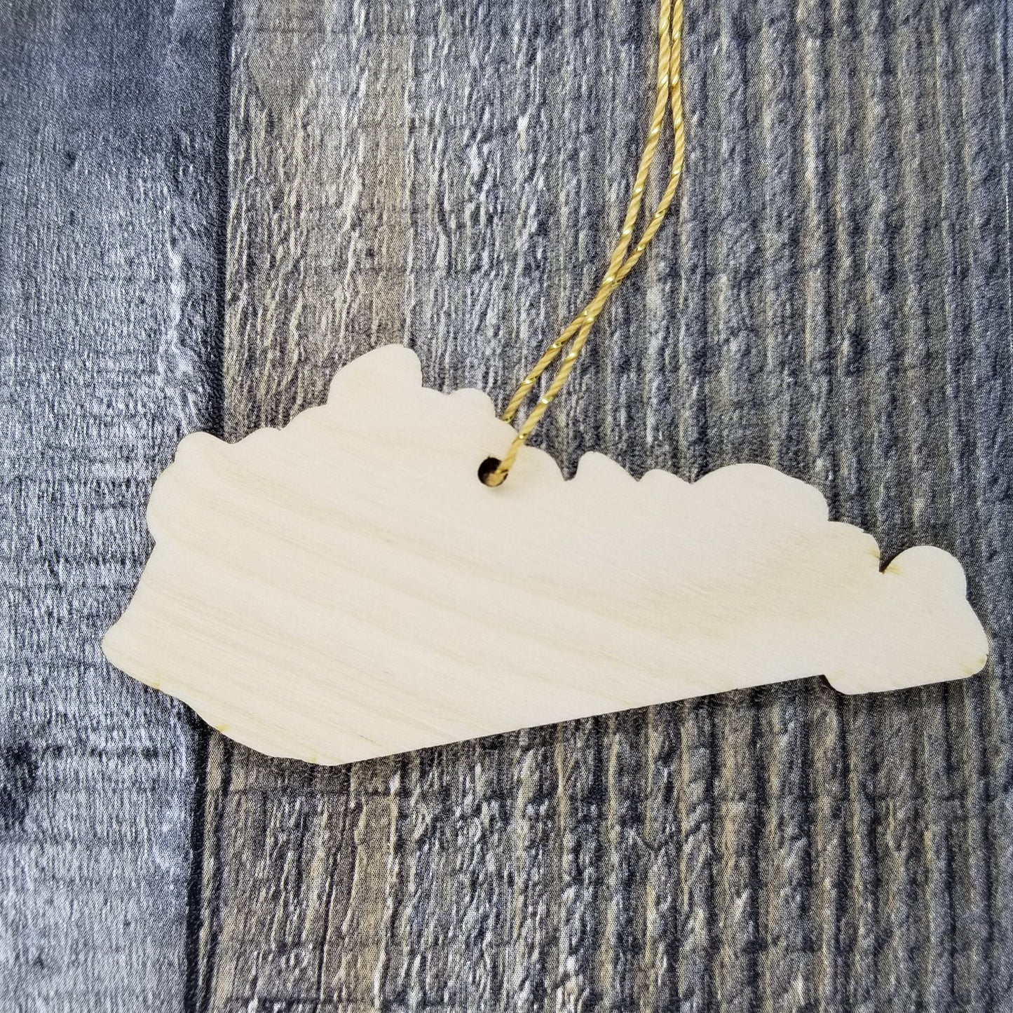 Wholesale Kentucky Wood Ornament -  KY State Shape with State Motto Souvenir