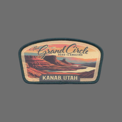 Utah Patch – Kanab Utah Grand Circle Travel Souvenir Patch 3.5" Iron On Sew On Embellishment