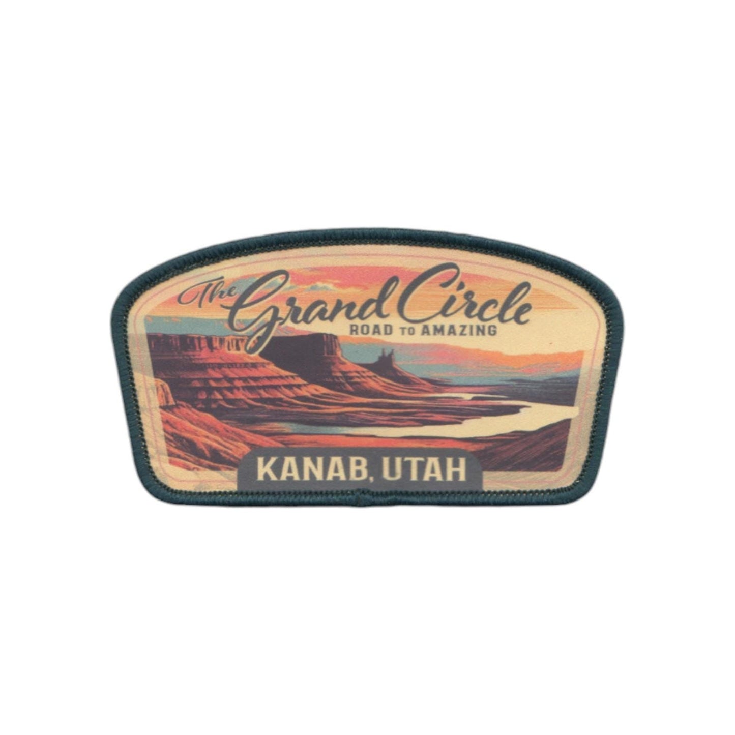 Utah Patch – Kanab Utah Grand Circle Travel Souvenir Patch 3.5" Iron On Sew On Embellishment