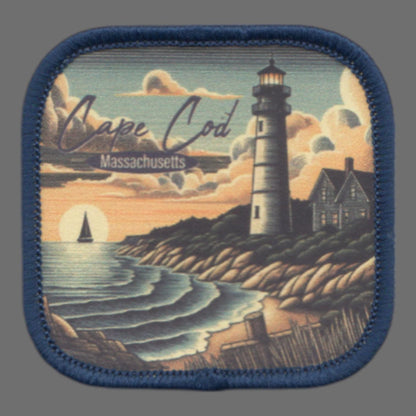 Massachusetts Patch – Cape Cod MA Travel Souvenir Patch 2" Iron On Sew On Embellishment