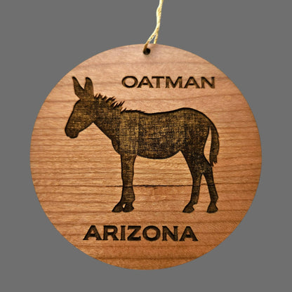 Wholesale Arizona Ornament - Oatman AZ Burro - Wood Souvenir