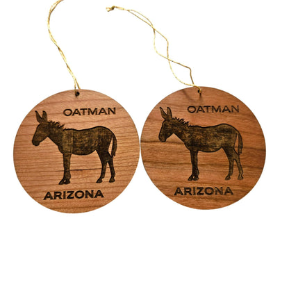 Wholesale Arizona Ornament - Oatman AZ Burro - Wood Souvenir