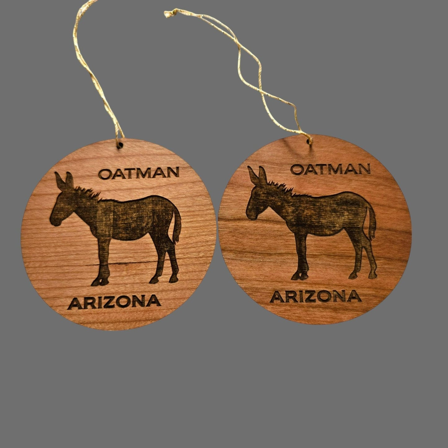 Wholesale Arizona Ornament - Oatman AZ Burro - Wood Souvenir