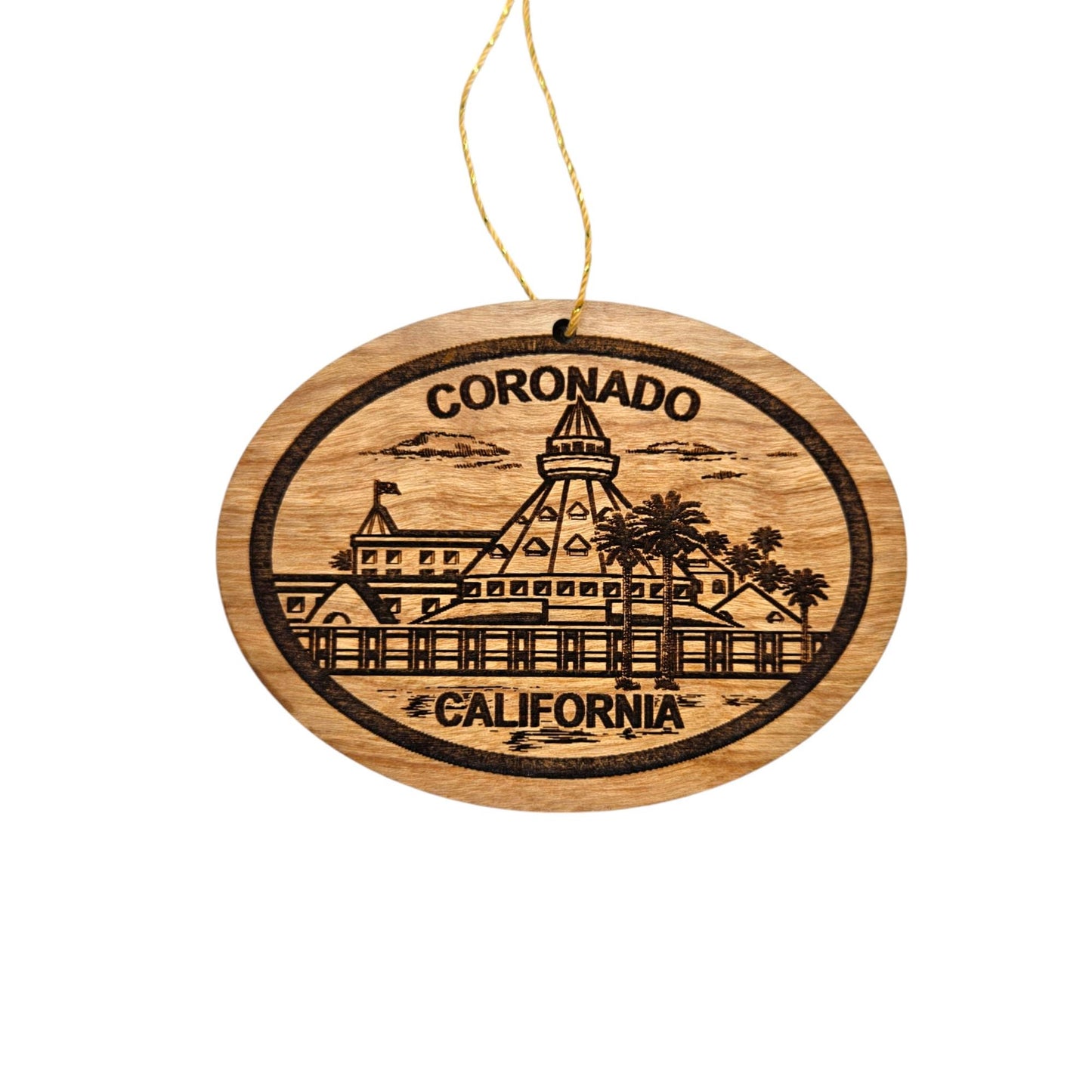 Coronado CA Coronado Hotel Coastal Christmas Ornament Made in USA San Diego Souvenir CA