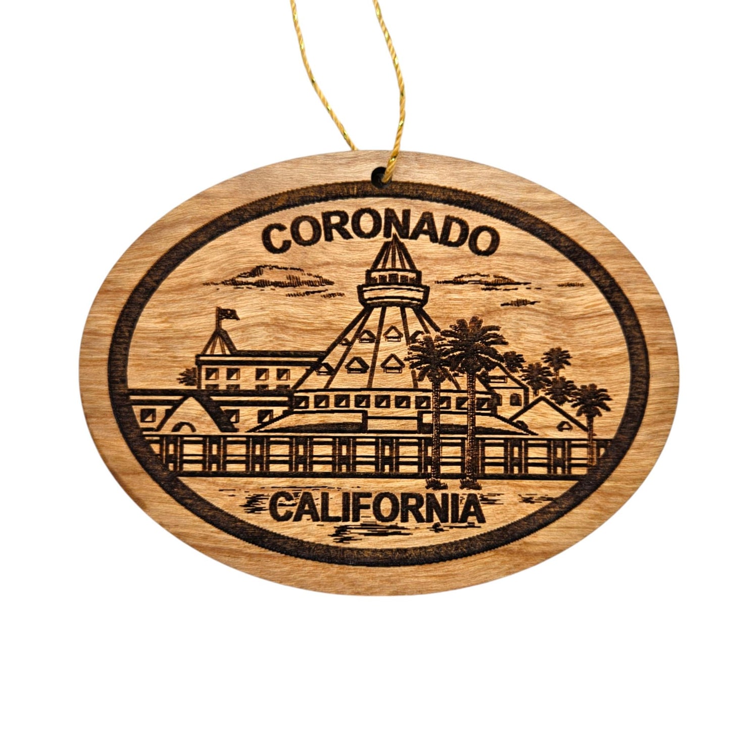 Coronado CA Coronado Hotel Coastal Christmas Ornament Made in USA San Diego Souvenir CA