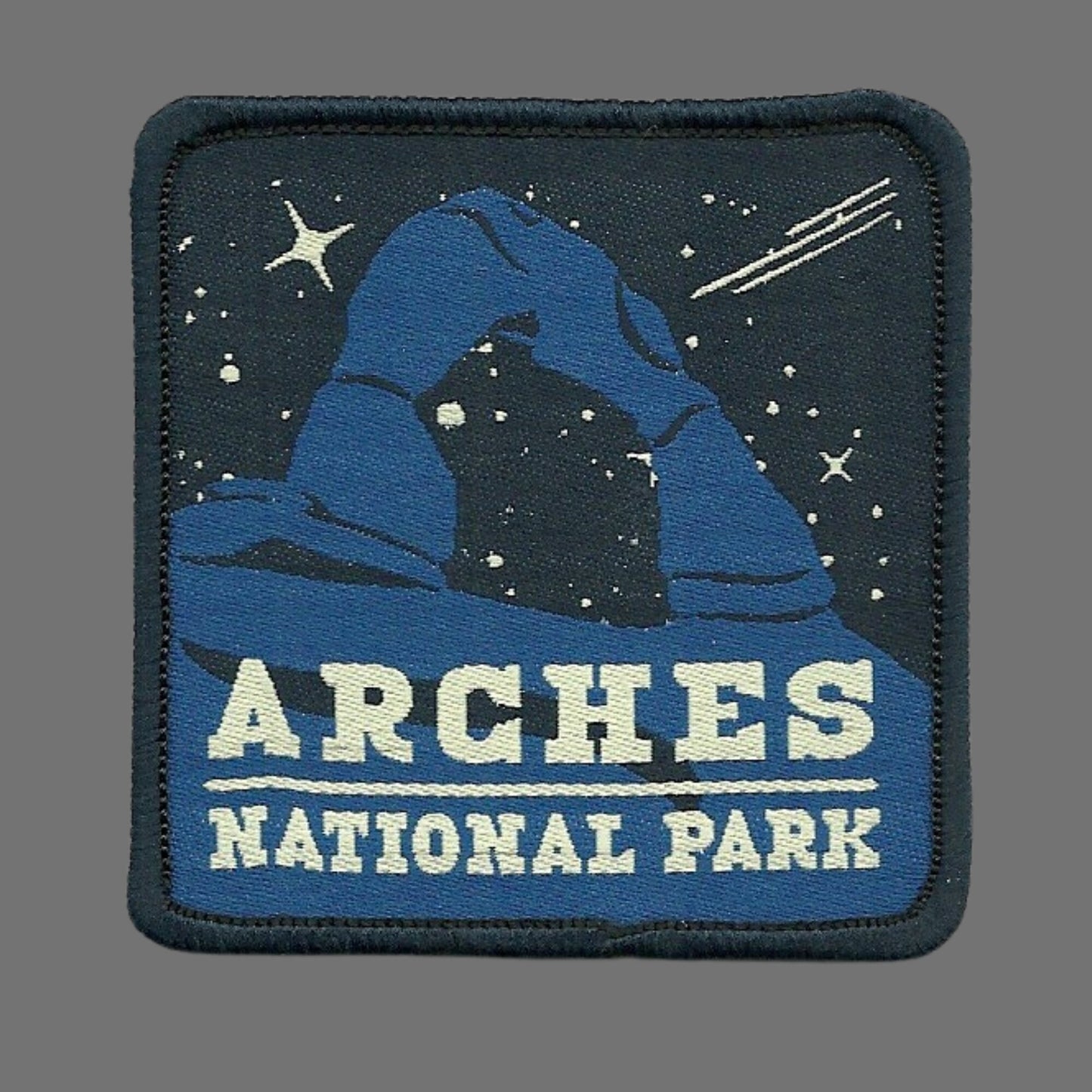 Utah Patch – Arches National Park – Travel Patch Iron On – UT Souvenir Patch – Applique – 2.5″ Travel Gift Embellishment Night Scene