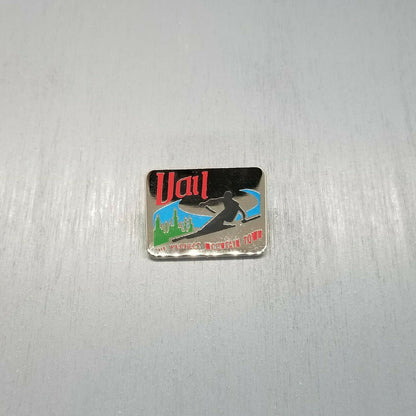 Vail Colorado Pin - CO Souvenir Hat Pin Lapel Ski Resort Travel Skiing Skier 1"