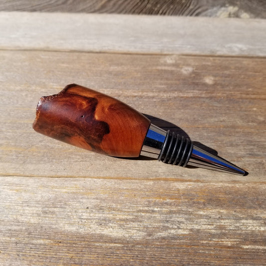 Wine Stopper Redwood Live Edge - Rustic Redwood Burl - #1010 ASST - Wedding Gift Wedding Favor Wine Gift - Hand Turned
