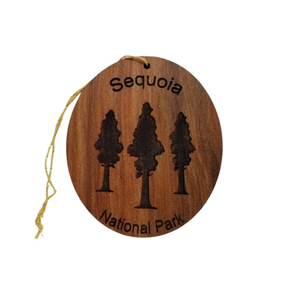 Wholesale Sequoia National Park Ornament - Forest Trees Christmas - 3 Giant Sequoias Wood Souvenir