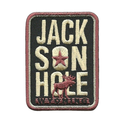 Wyoming Patch – WY Jackson Hole Patch - Travel Patch Iron On – Souvenir Patch – Applique – Travel Gift 2.5" Ski Mountain Resort