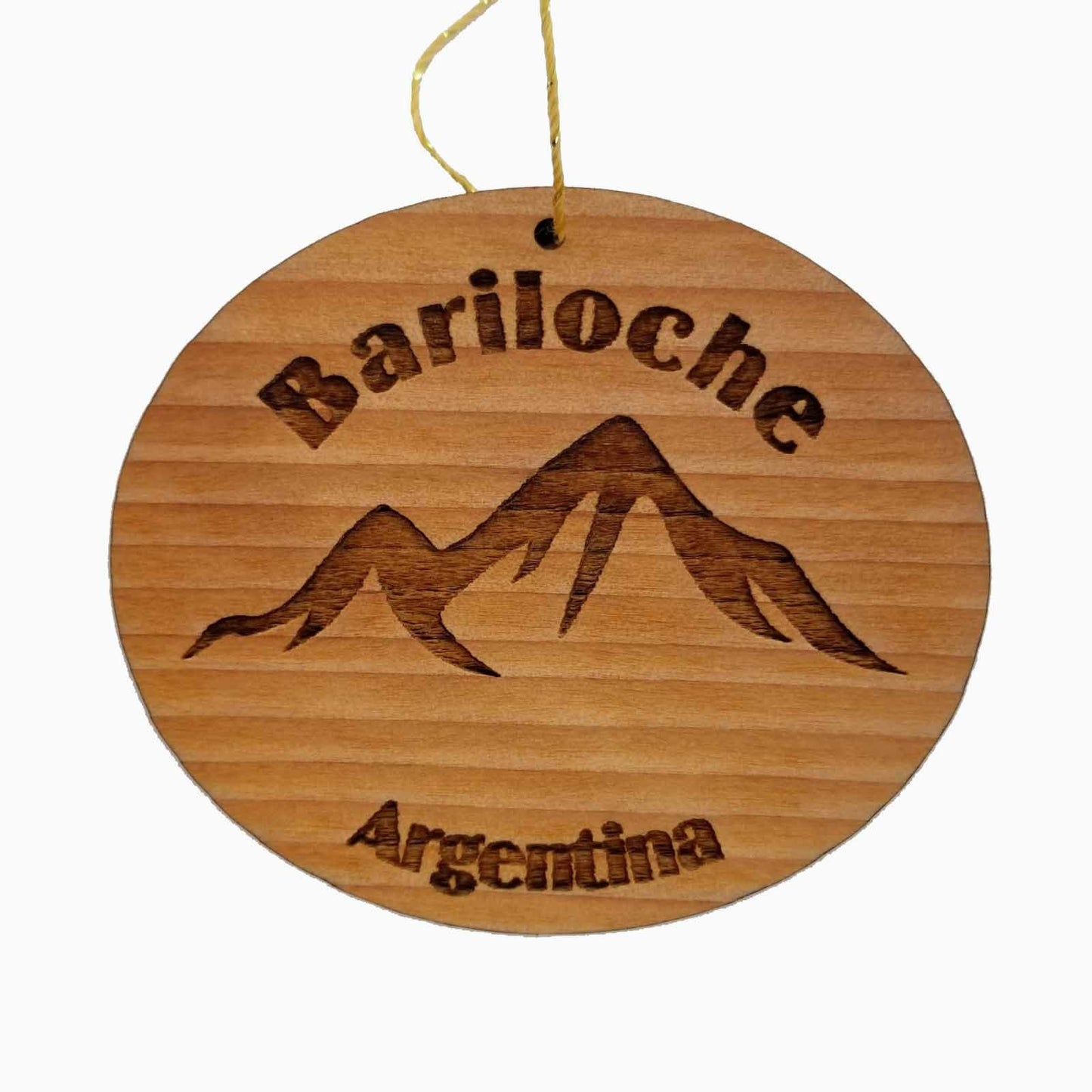 Bariloche Argentina Ornament Handmade Wood Ornament Argentina Souvenir Andes Mountains