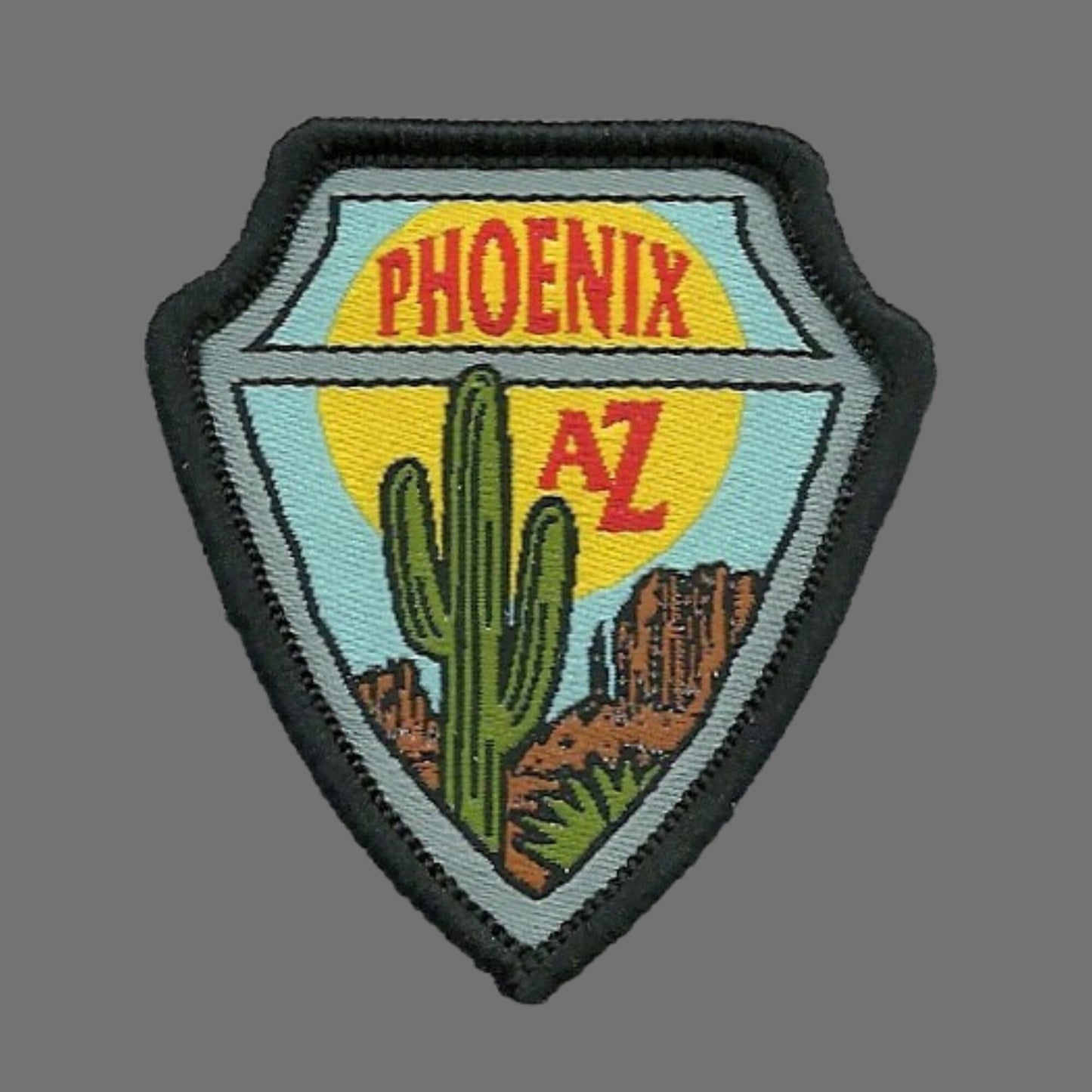 Arizona Patch – Phoenix AZ Cactus Grand Canyon State – Travel Patch AZ Souvenir Embellishment or Applique AZ State 2" Iron On