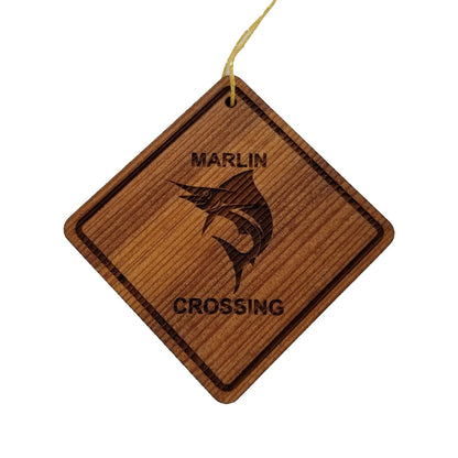 Wholesale Marlin Crossing Ornament - Marlin Wood Souvenir