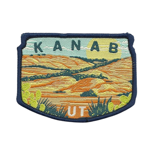 Utah Patch – UT Kanab Utah Travel Patch – Souvenir Patch – Embellishment Applique –  3" Iron On Woven