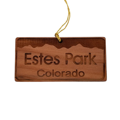 Wholesale Estes Park Colorado License Plate Ornament Wood Souvenir