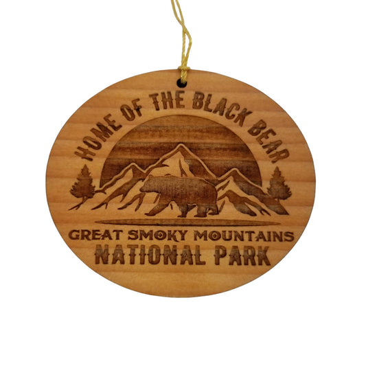 Wholesale Smoky Mountains Ornament - Home of the Black Bear - Wood Tennessee Souvenir National Park