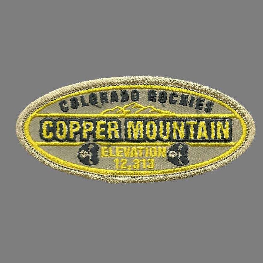 Copper Mountain - Summit City Colorado Patch - Ski Patch- CO Ski - Colorado Souvenir - Travel Patch - Iron On - Oval Applique