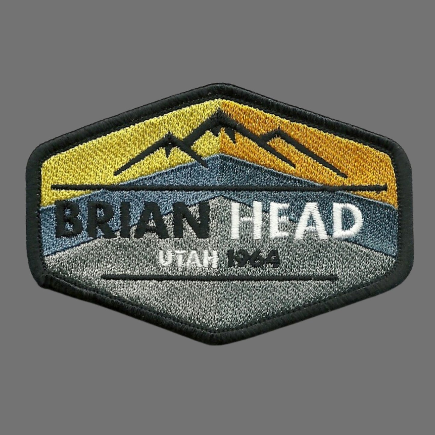 Brian Head Resort Utah Patch – Mountains Travel Patch Iron On UT Souvenir Embellishment Applique – Travel Gift 3.5″ Ski Snowboard Biking