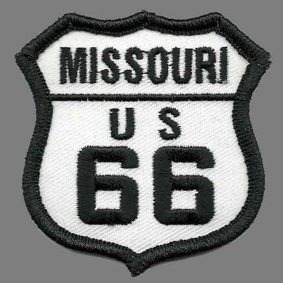 Missouri Patch - Route 66 – Iron On US Road Sign – Souvenir Travel 2.5" Badge Emblem