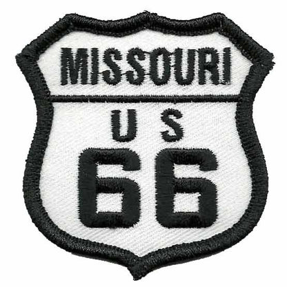 Missouri Patch - Route 66 – Iron On US Road Sign – Souvenir Travel 2.5" Badge Emblem