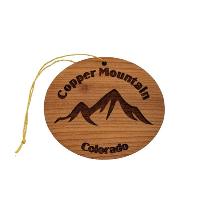 Wholesale Copper Mountain Colorado Mountains Ornament Handmade Wood Souvenir