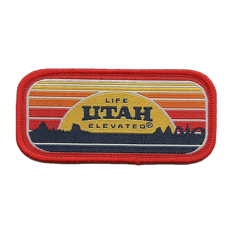 Utah Patch – UT Life Elevated - Travel Patch – Souvenir Patch – Embellishment Applique –  3.25" Iron On