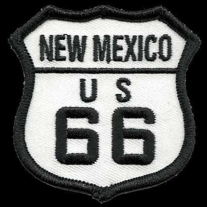 New Mexico Route 66 Patch - Iron On US Road Sign – Souvenir Travel NM Badge Emblem