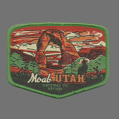 Utah Patch – Moab UT – Gateway to Arches – Travel Patch Iron On – UT Souvenir Patch – Applique – 3″ Travel Gift Embellishment