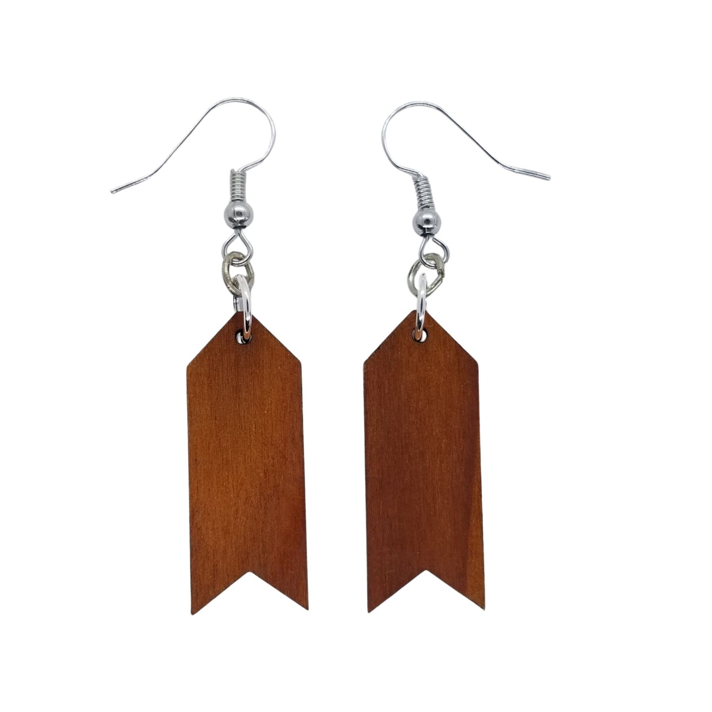 Redwood Earrings - Arrow Wood Earrings - California Redwood Dangle Earrings - CA Souvenir Keepsake - Wood Gift Women