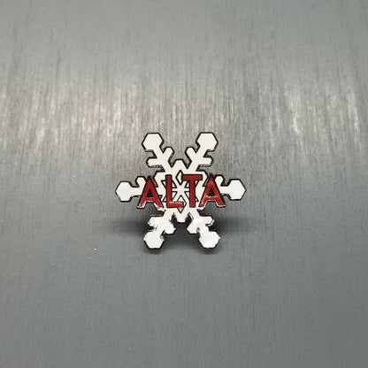 Utah Pin Alta Utah Ski Area Souvenir Hat Pin Lapel Travel Gift Resort Logo Chrome