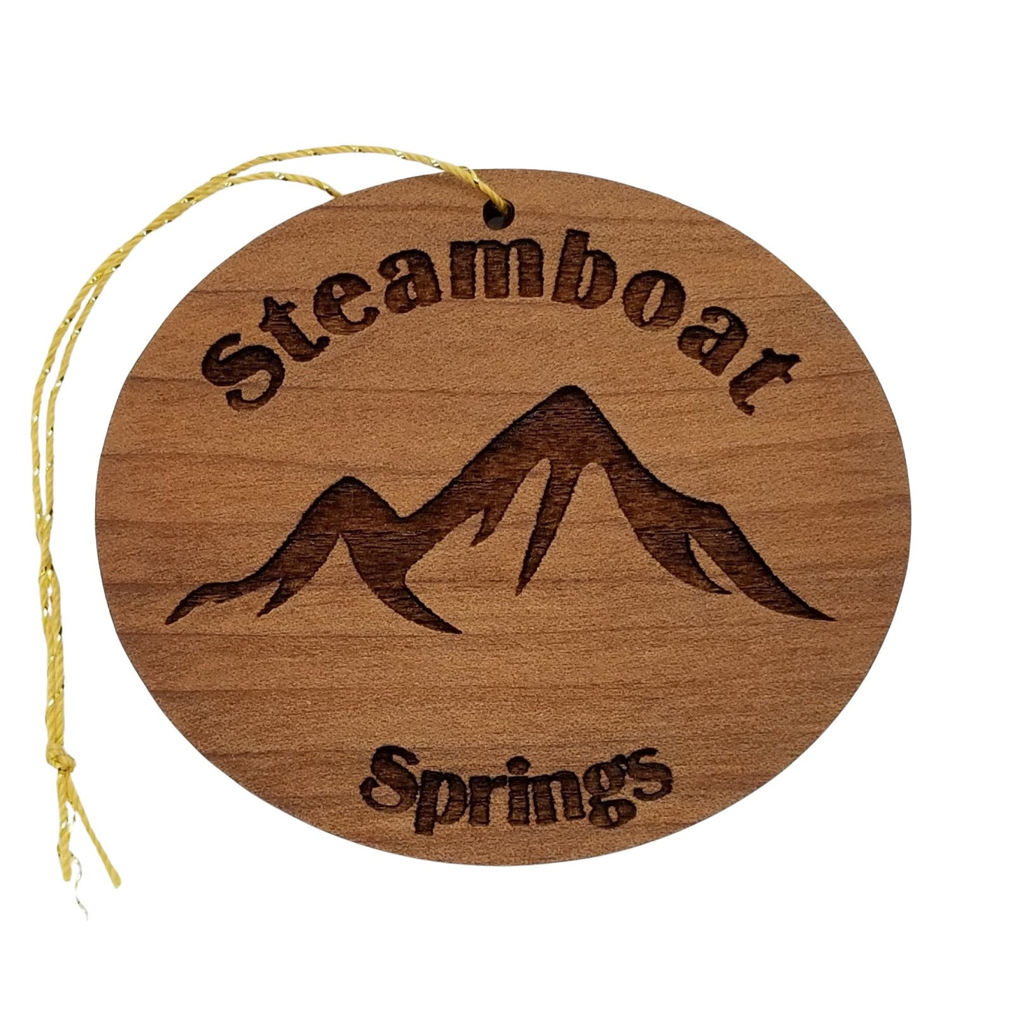 Wholesale Steamboat Springs CO Ornament Handmade Wood Colorado Souvenir