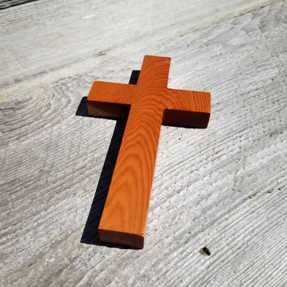 Wood Wall Cross - Wooden Cross - Redwood Cross - Cross 7 Inch - 3149 ASST