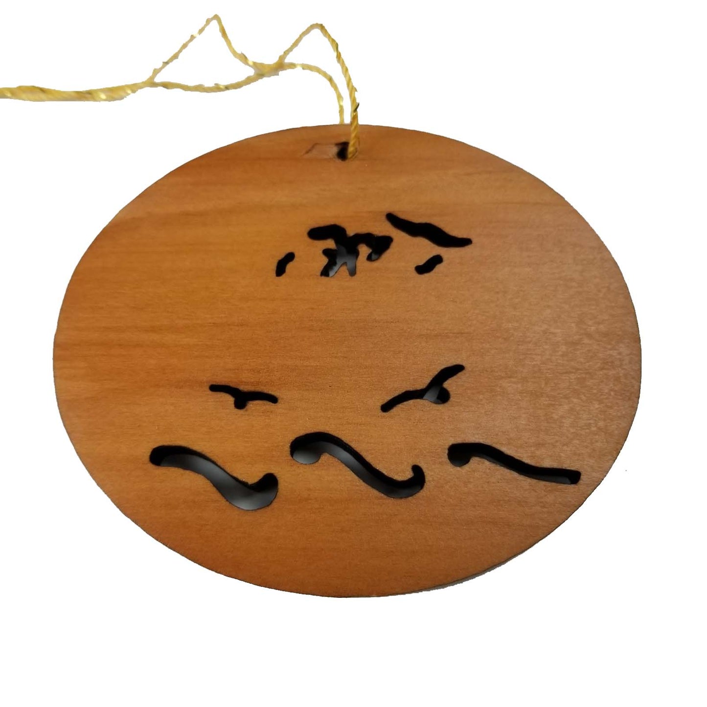 California Christmas Ornament Oval Wood Souvenir - 15001