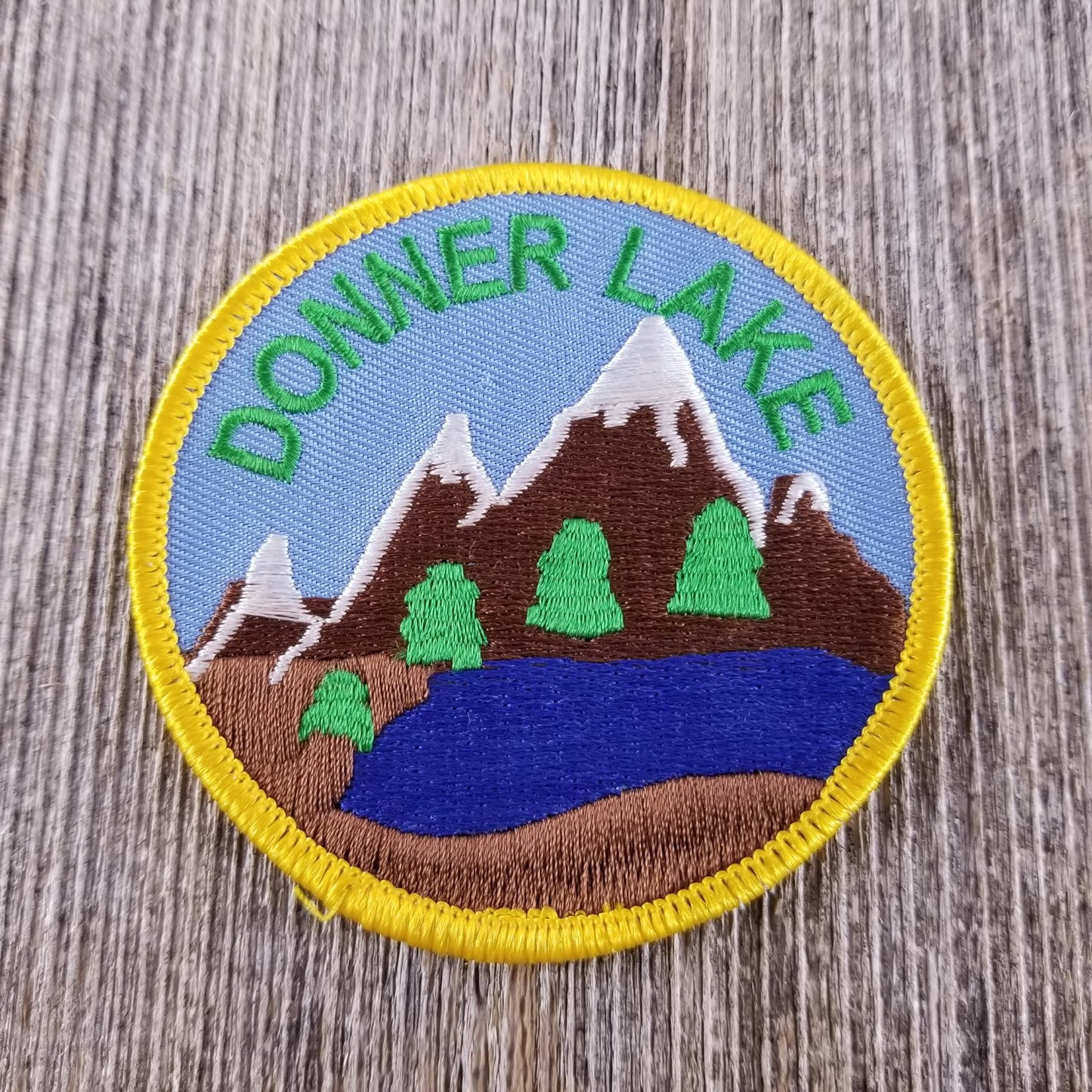 Donner Lake Patch - Iron On California Souvenir - Mountains Badge Emblem