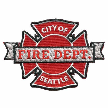 Seattle Patch – WA Souvenir – Fire Department Washington Seattle WA Travel Patch – Uniform Badge