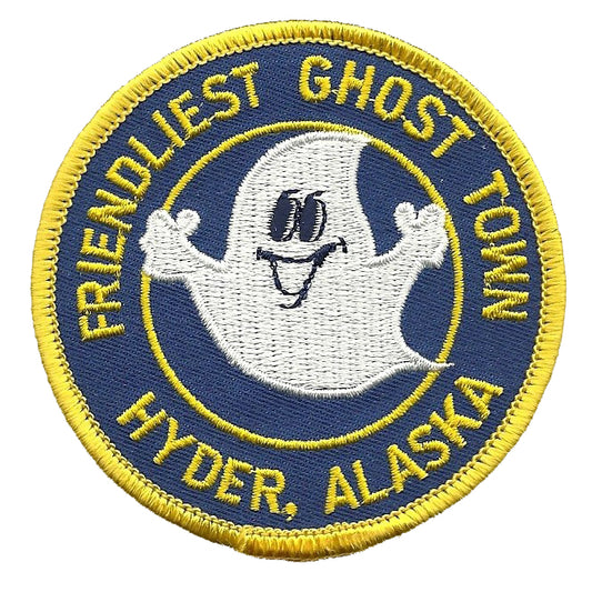 Alaska Patch - Hyder Alaska - Ghost Town - Iron on Patch Souvenir Badge Emblem